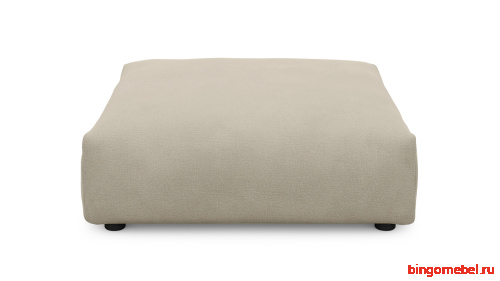 Пуф Фиджи 105х105 бежевого цвета фото 3